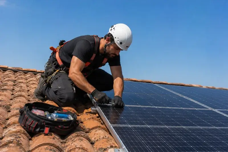 Maintenance et monitoring de panneaux solaires au Riols