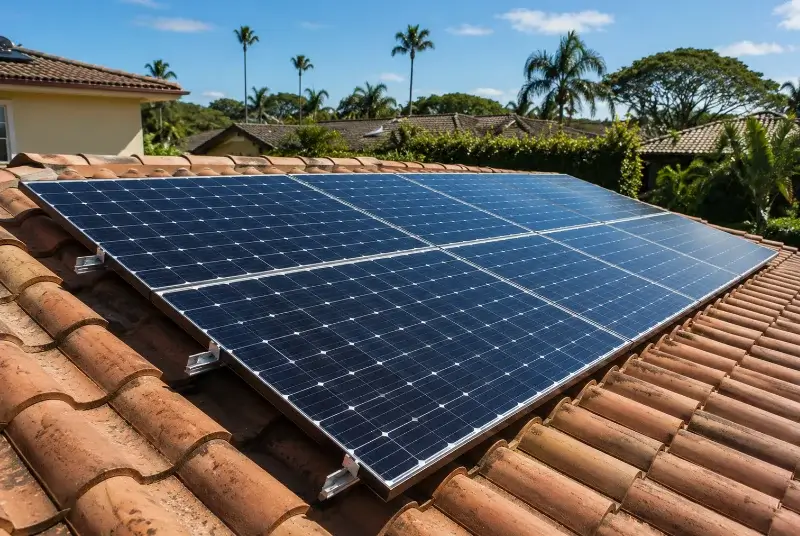 Installation de panneaux solaires au Riols